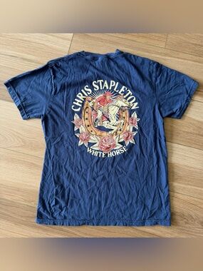 Chris Stapleton White Horse Blue T Shirt